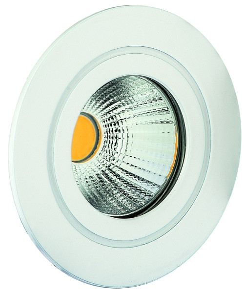 rutec Projekt CIRDAN COB LED - inbouwspot stijf, rond, 350mA, 8W, IP55, 3000K, CRI80 - wit, PEG691WWOK