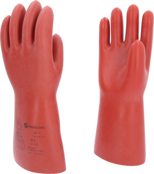 KS Tools Elektriciensbeschermhandschoen met mechanische bescherming, maat 11, klasse 3, rood, 117.0079