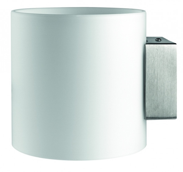 rutec Projekt LEGOLIN wandlamp rond glas Aan/Uit, L140, B120, H120mm, 230V, 6W, IP20, 3000K, CRI85 - wit mat, PBE302