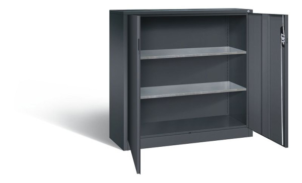 C+P gereedschapskast Acurado, H1200xB1200xD400mm, kleur: zwart-grijs, verzonken handgreep, 8530-000 S10113