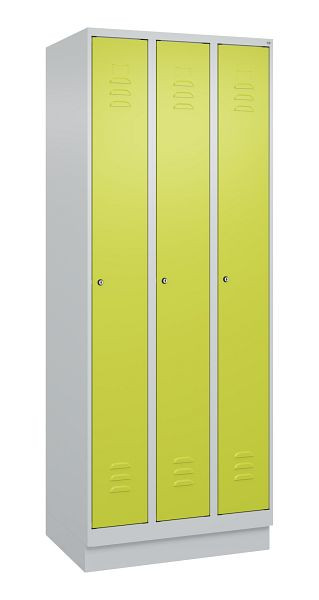 C+P luierkluis Classic PLUS, onderbouw, 3 vakken, 1950x750x500mm, 7035/0024, cilindersloten, 080020-39 S10025