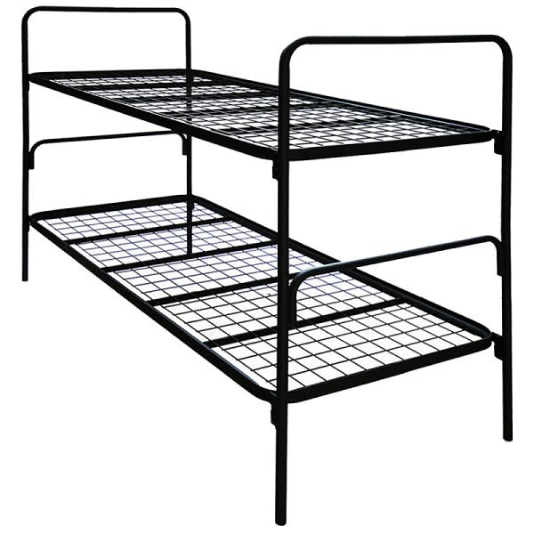 Lüllmann stapelbed staalgaas, 900 x 2000 mm, zwart, 710935