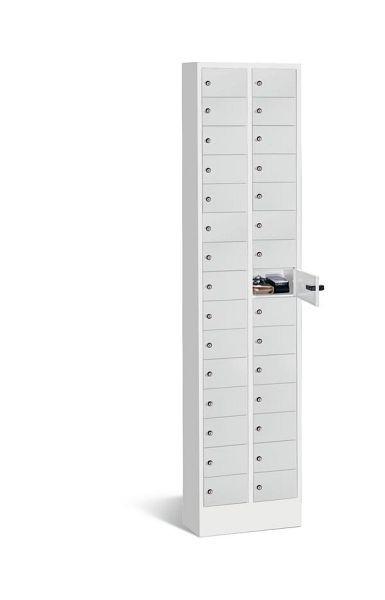 C+P kleine locker Intro, H1950xB460xD200mm, kleur: lichtgrijs, 80700-201 S10014
