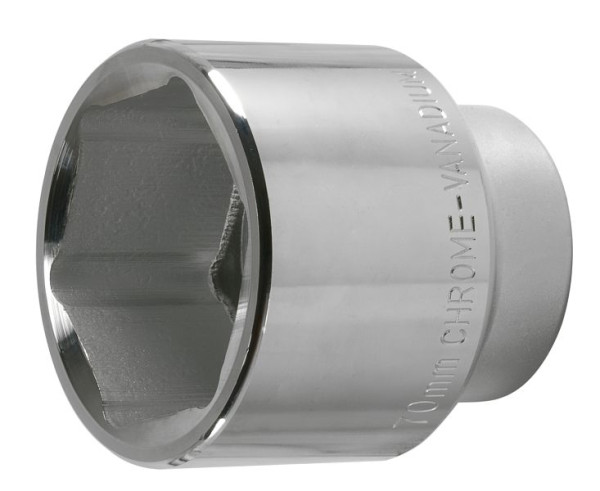 SW-Stahl-dop, 1", 70 mm, chroom-vanadium, hoogglans verchroomd, 07675L-70