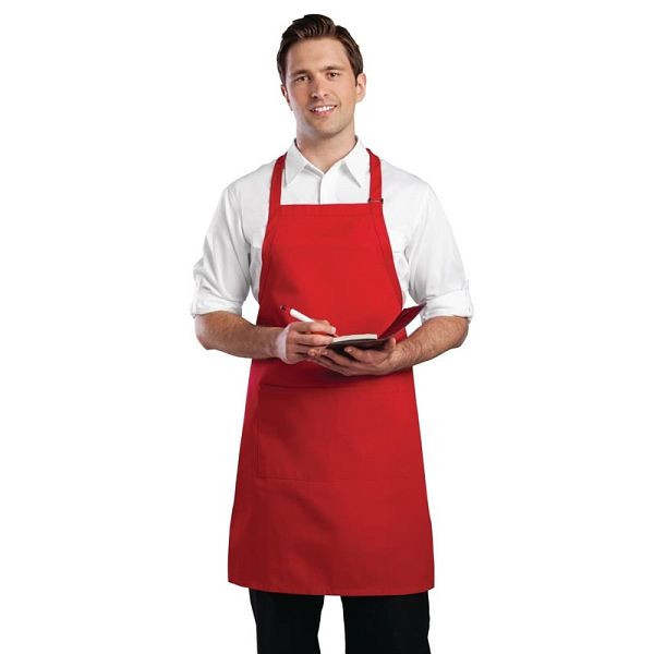 Chef Works verstelbaar schort rood, B196