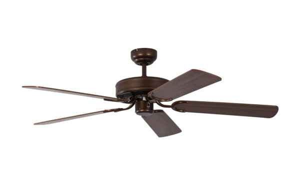 Pepeo Deckenventilator Potkuri Aged Bronze / Mahagoni 132 cm mit Zugkette, 1335201232v4