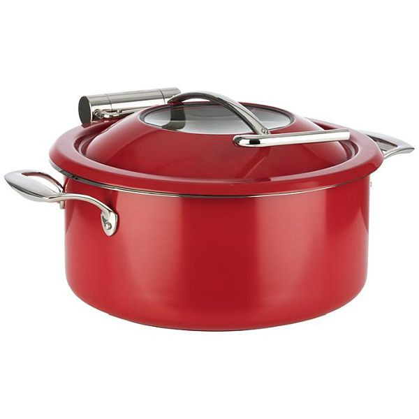 APS Chafing Dish, Ø 30,5 cm, hoogte: 17,5 cm, 18/8 roestvrij staal, rood, 12337