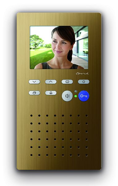 TCS video binnenstation voor handsfree serie Carus ORIGO, opbouw brons, CAI2000-0151