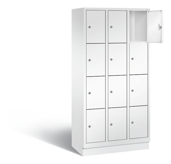 C+P lockerkast Evolo, H1800xB900xD500mm, kleur: verkeerswit, 48020-304 S10174