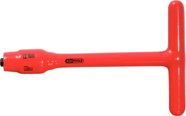 KS Tools 3/8" vaste T-greep koppelbegrenzer met beschermende isolatie, 12 Nm, 117.3806