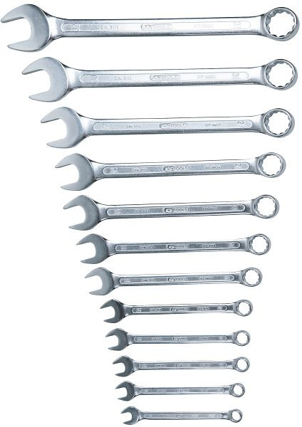 KS Tools ringsteeksleutelset, haaks, 12-delig 10-32mm, 517.0085