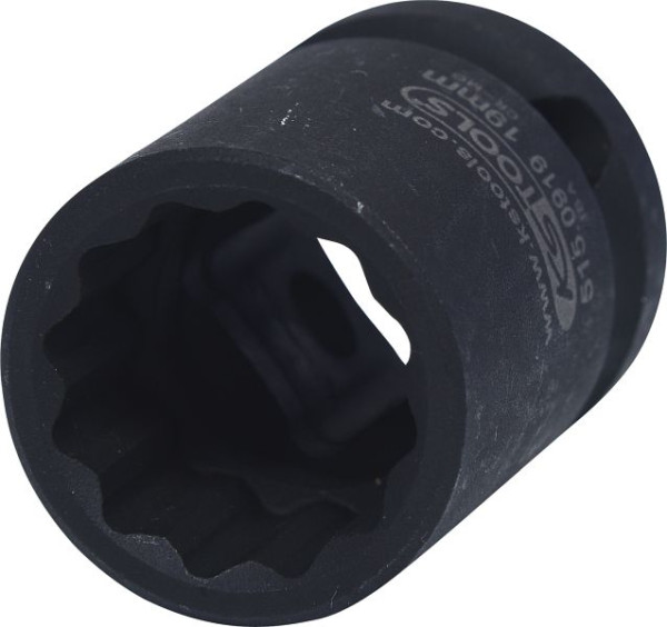 KS Tools 1/2" 12-kant slagdop, kort, 19 mm, 515.0919