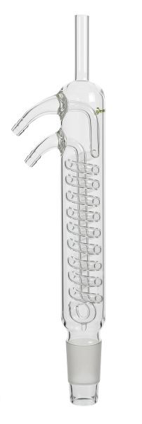 Rettberg Dimroth koeler voor extractors 100/150/250 ml, kern NS 45/40, met eenvoudige koelspiraal, borosilicaatglas 3.3, 134694500