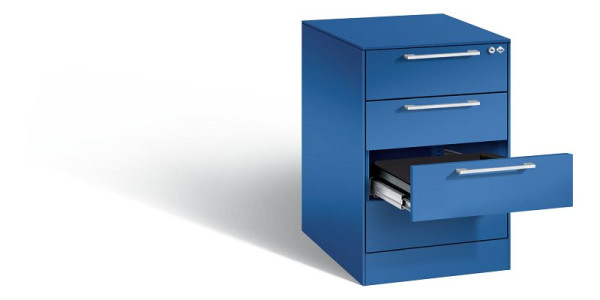 C+P archiefkast Asisto, H710xB440xD600mm, kleur: gentiaanblauw, beugelgreep, 146275-422 S10016