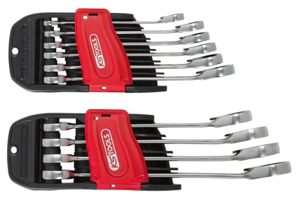 KS Tools DUO ratel-ringsleutelset, 10-delig met ratelfunctie, omschakelbaar, 503.5950