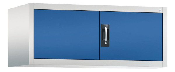 C+P bovenkast Acurado, H500xB1200xD600mm, kleur: lichtgrijs / gentiaanblauw, verzonken handgreep, 9494-000 S10012