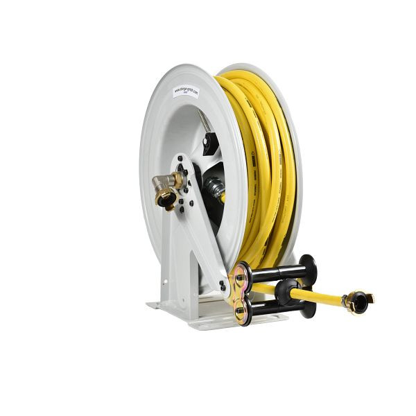 Ebinger slanghaspel OSM 400, gelakt stalen behuizing, medium: koud water, slanglengte: 20 m, 1.400.101