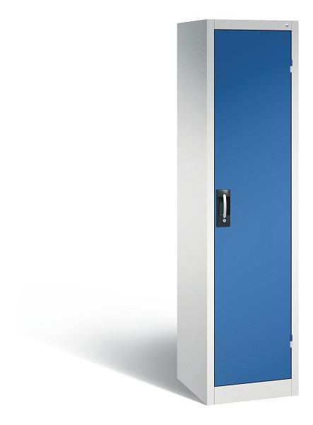 C+P Büro-Drehtürenschrank Acurado, H1950xB502xT500 mm, Lichtgrau/Enzianblau, 9235-05 S10021