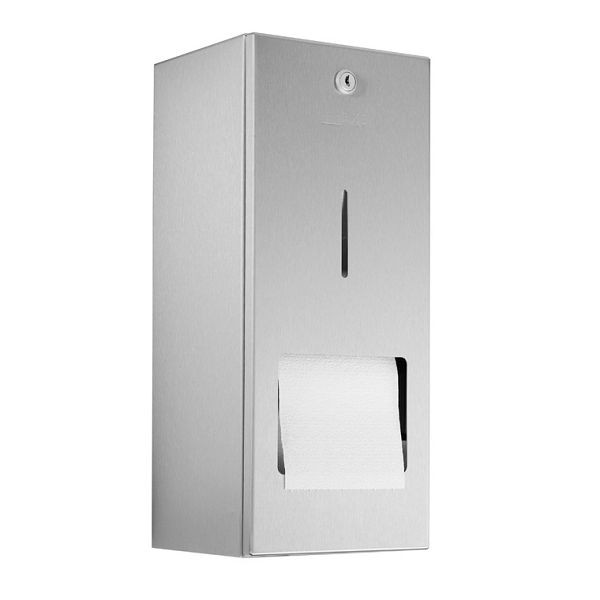 Wagner EWAR toiletpapierhouder met reserverol WP164, gesatineerd, 727200