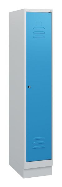 C+P luierkluis Classic PLUS, basis, 1630x300x500mm, 7035/5012, cilinderslot, 0800205-10 S10019