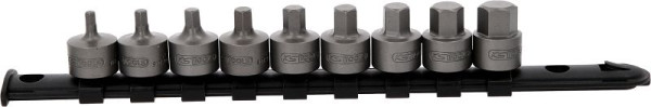 KS Tools 3/8" bitdoppenset, binnenzeskant, kort, 9-delig, 4-14 mm, 917.4000