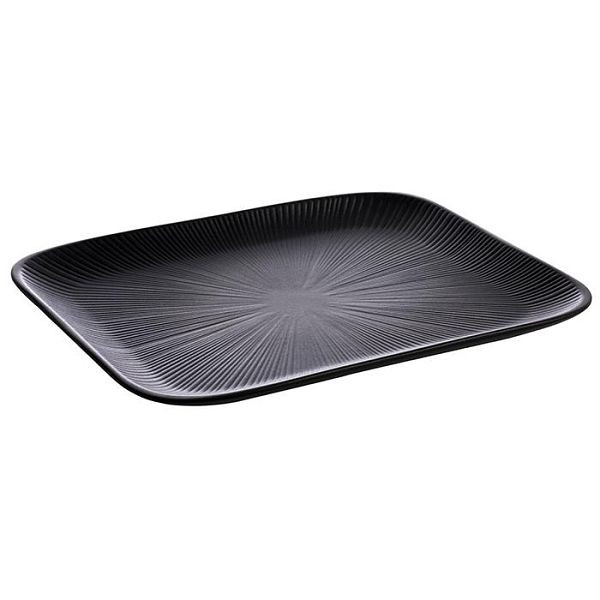 APS GN 1/2 dienblad -NERO-, 32,5 x 26,5 cm, hoogte: 2,5 cm, melamine, zwart, 85068