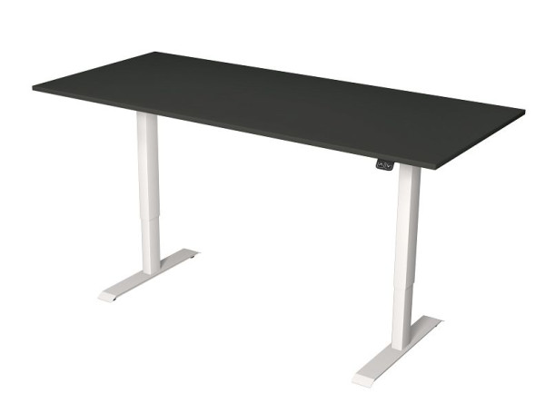 Kerkmann zit-statafel B 1800 x D 800 mm, elektrisch in hoogte verstelbaar van 720-1200 mm, antraciet, 10360913