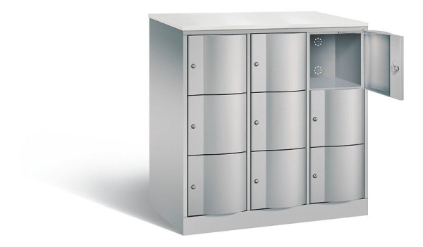 C+P XL lockerkast Resisto, H1255xB1148xD640mm, kleur: wit aluminium, 8573-373 S10162