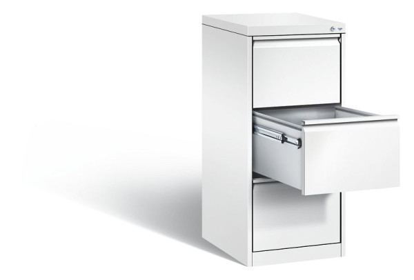 C+P hangarchiefkast Acurado, H1045xB433xD590mm, kleur: verkeerswit, handgreep, 12423-311 S10085
