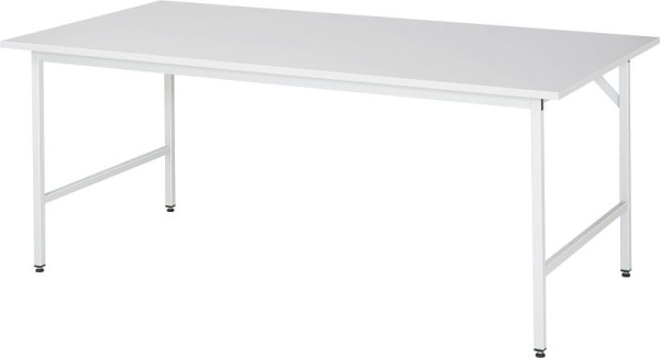RAU Jerry serie werktafel (3030) - in hoogte verstelbaar, melamine plaat, 2000x800-850x1000 mm, 06-500M10-20.12