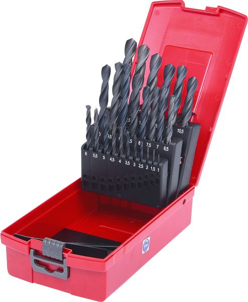 KS Tools HSS-R spiraalborenset, kunststof cassette, 25-delig, 1-13mm, 330.1623