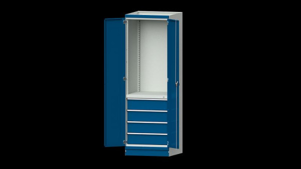 ANKE werkbanken basiskast modulair kastsysteem, model 2409, 715 x 720 x 2200 mm, RAL 7035/5010, 631.030