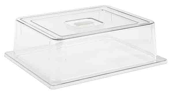 APS GN 1/2 deksel, 32,5 x 26,5 cm, hoogte: 9,5 cm, polycarbonaat, materiaaldikte: 3 mm, 11041