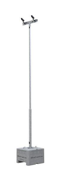 Schake cameramastset 6m met traverse bestaande uit: 1x betoninstallatietoestel, 1x stalen mast 6,0m, verzinkt, 1x cameratraverse, 3531K-SET1