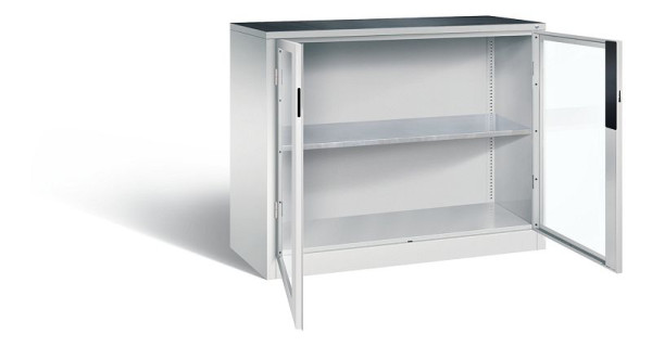 C+P gereedschapskast Acurado, H1000xB1200xD500mm, kleur: lichtgrijs, verzonken handgreep, 8831-0552 S10019