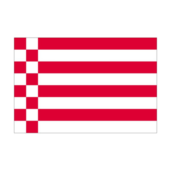 Stein HGS HGS Bremen staatsvlag (zonder wapen), 200 x 335 cm (liggend formaat), met touw en lus, FlagTop 110 g/m², voor vlaggenmasten vanaf 8 m, zonder ajourzoom, 26250