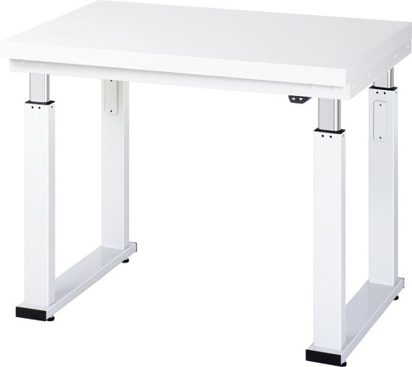 RAU werkbank serie adlatus 600 (elektrisch in hoogte verstelbaar), werkblad met hardlaminaat bekleding, 1000x740-1140x700 mm, 08-WB-100-070-H