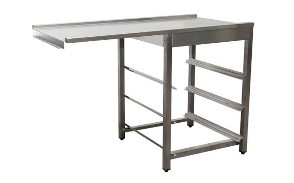 Saro afvoertafel voor vaatwasser links, 1200mm, 700-3100L