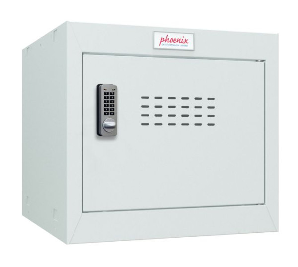Phoenix CL-serie maat 1 lichtgrijze kubuskast met elektronisch slot, CL0344GGE