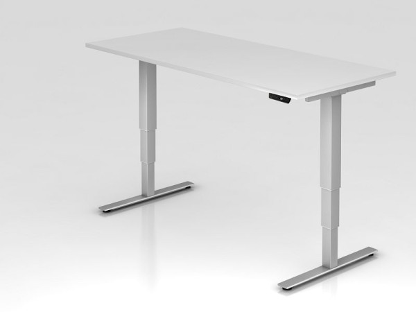 Hammerbacher elektrisch zit-sta bureau 180x80cm wit, werkhoogte 63,5 -128,5 cm, VXDSM19/W/S