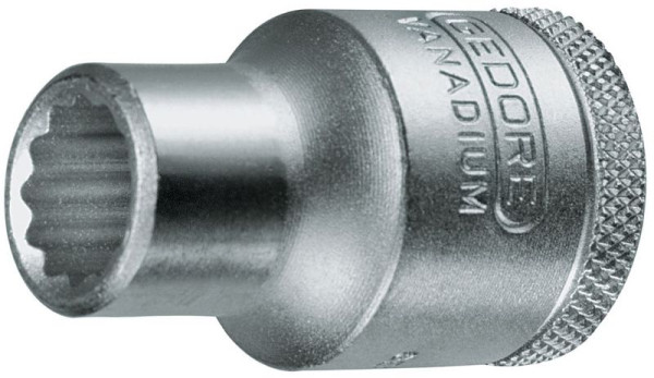 GEDORE steeksleutelinzet 1/2'', 3/8'', dubbele zeskant, 6139080