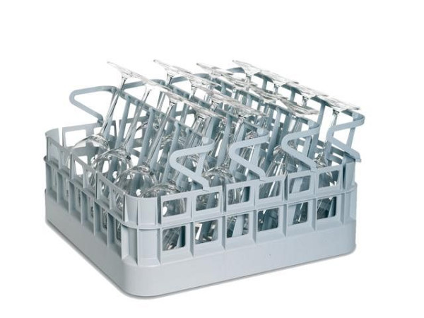 gel-o-mat Gläser-/Spülkorb Bistro 400, 400X400X160 mm, mit 4 entnehmbaren Einsätzen, 3042.110FR