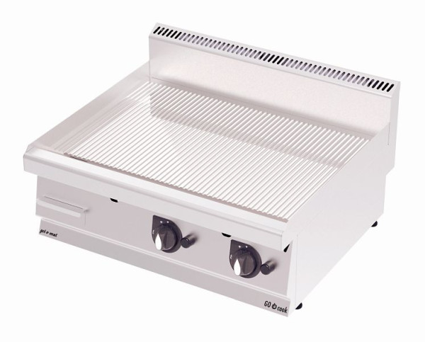 gel-o-mat Gas Grillplatte Hart-Verchromt Gerillt, GO Cook 700, GG4070GC