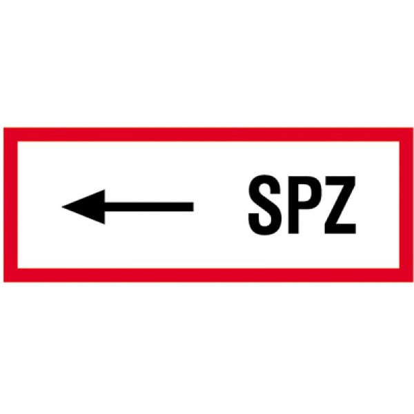 Stein HGS HGS informatiebord, SPZ (naar links wijzend), aluminium, reliëf, 11.2528