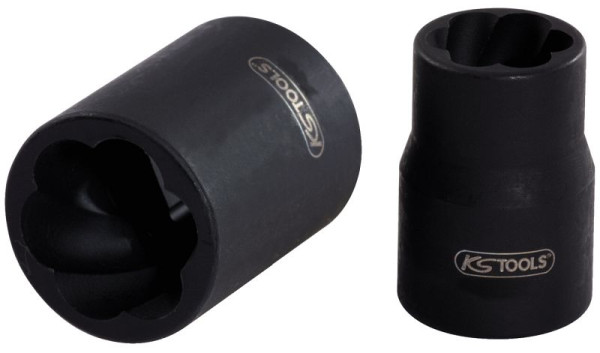 KS Tools 3/8" slagdop met spiraalprofiel, 10 mm, 913.3860