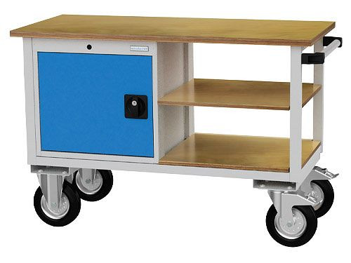 Bedrunka+Hirth mobiele werkbank, diepte 540 mm, R 18-24, aantal draaideuren: 1, afmetingen in mm (BxDxH): 1200 x 540 x 820, 04.12.90