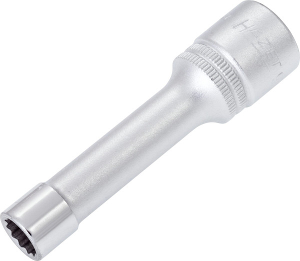 Hazet-dop, bi-hex, hol vierkant 12,5 mm (1/2 inch), 10 mm, lang type met karteling, 900TZ-10