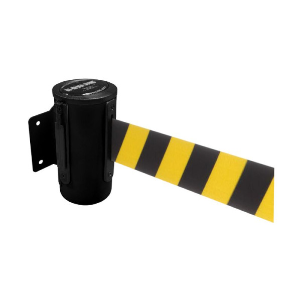Stein HGS HGS wandbandcassette -P-Line Utility-, zwart, zwart/geel diagonaal (gearceerd), met magnetisch bandeindstuk, 12846j-1704
