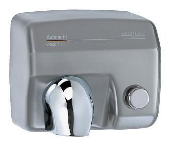 All Care Mediclinics handdroger met drukknop RVS, 12280