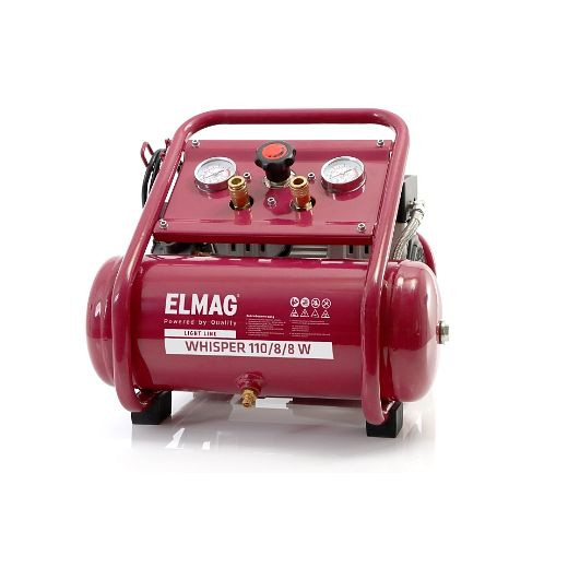 ELMAG fluistercompressor WHISPER 110/8/8 W, olievrij, 21217